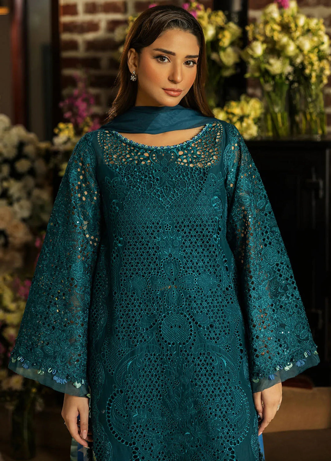 Kahf Embroidered Lawn Suits Unstitched 3 Piece KHF25L KLR-06 Whimsy - Summer Collection