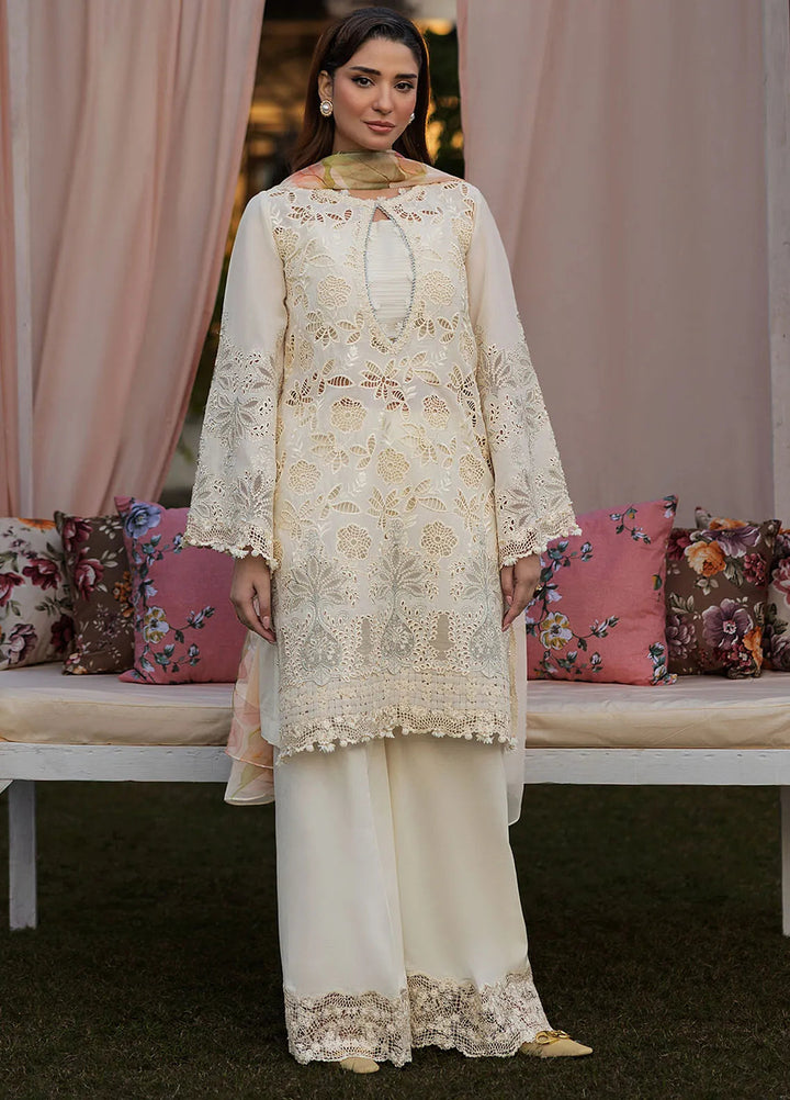 Kahf Embroidered Lawn Suits Unstitched 3 Piece KHF25L KLR-07 Miriam - Summer Collection