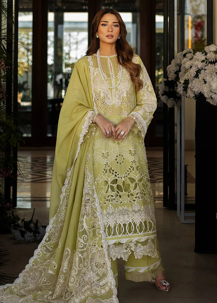 Kahf Embroidered Lawn Suits Unstitched 3 Piece KHF25L KLR-08 Amelia - Summer Collection
