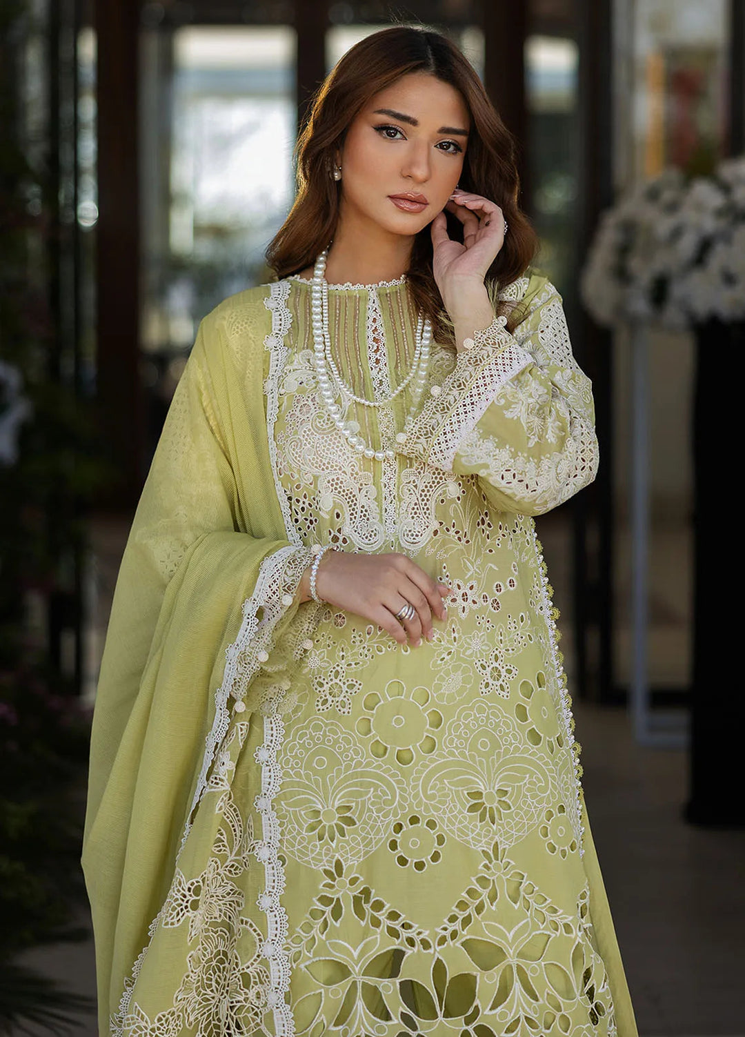 Kahf Embroidered Lawn Suits Unstitched 3 Piece KHF25L KLR-08 Amelia - Summer Collection