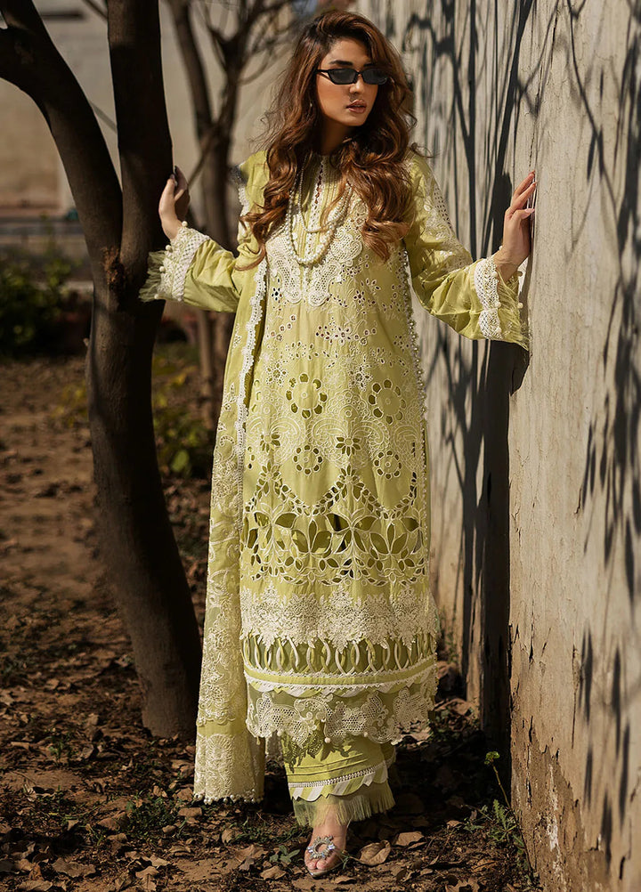 Kahf Embroidered Lawn Suits Unstitched 3 Piece KHF25L KLR-08 Amelia - Summer Collection