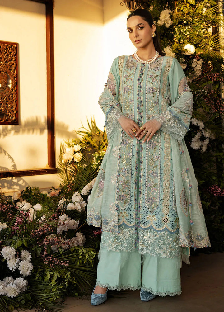 Kahf Embroidered Lawn Suits Unstitched 3 Piece KHF25L KLR-10 Elva - Summer Collection