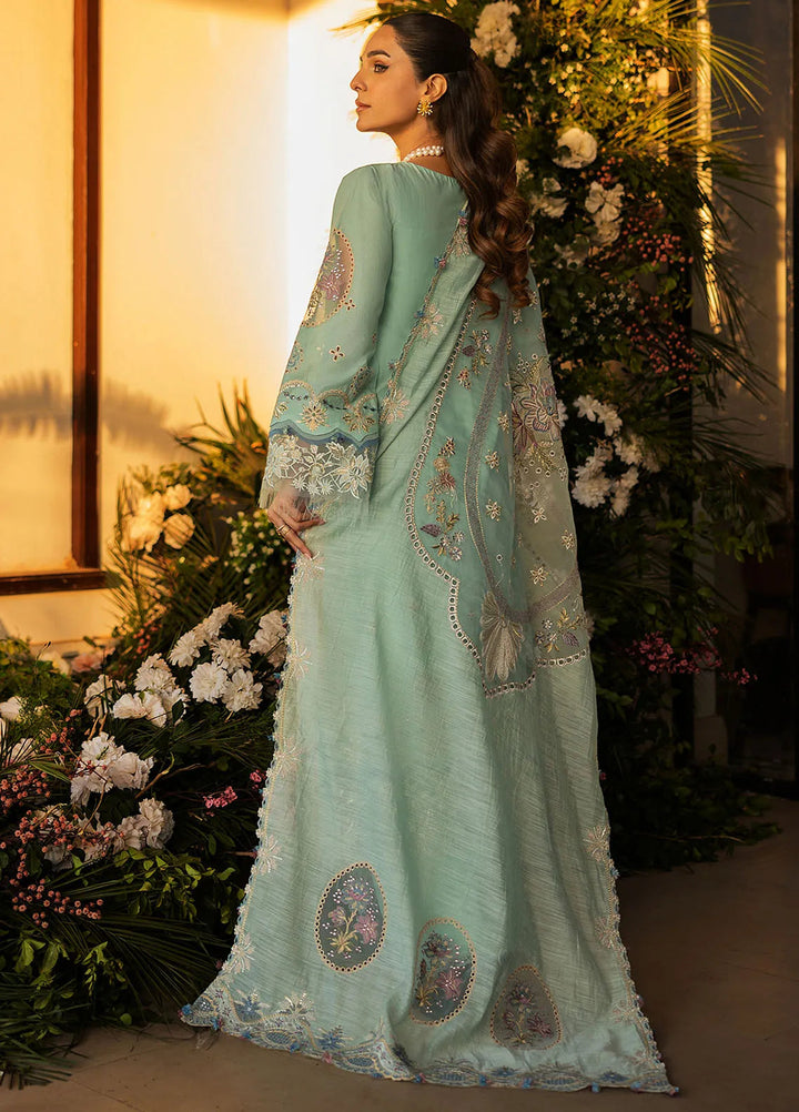 Kahf Embroidered Lawn Suits Unstitched 3 Piece KHF25L KLR-10 Elva - Summer Collection
