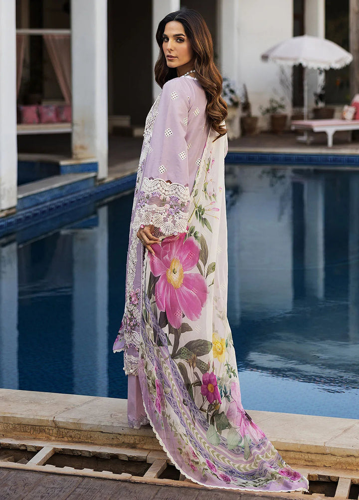 Kahf Embroidered Lawn Suits Unstitched 3 Piece KHF25L KLR-11 Bloom - Summer Collection