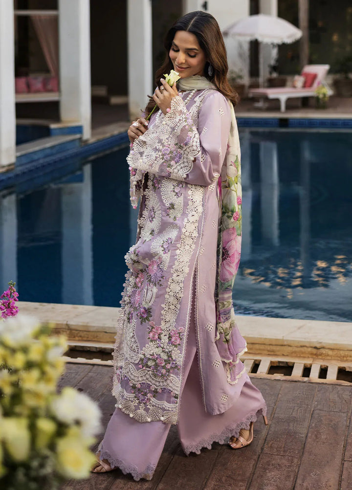 Kahf Embroidered Lawn Suits Unstitched 3 Piece KHF25L KLR-11 Bloom - Summer Collection