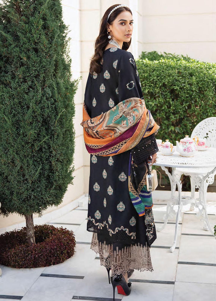 Kahf Premium Embroidered Lawn Suits Unstitched 3 Piece KHF22L KLL-04A - Luxury Collection