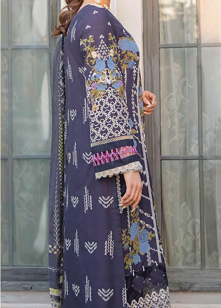 Kahf Premium Embroidered Lawn Suits Unstitched 3 Piece KHF22L KLL-06A - Luxury Collection