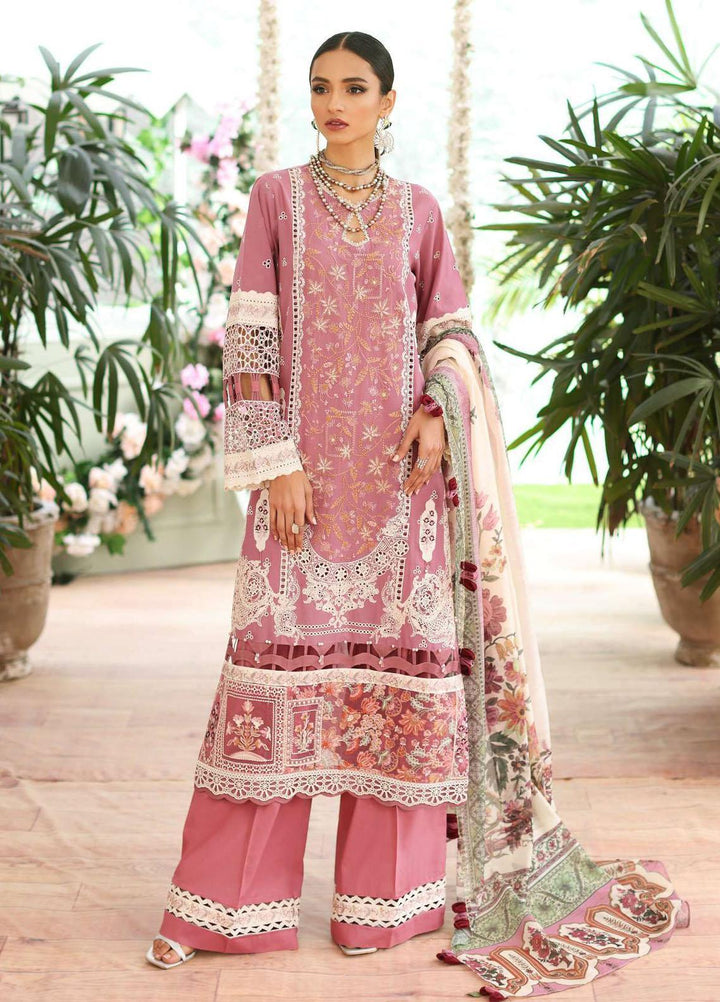 Kahf Embroidered Lawn Suits Unstitched 3 Piece KHF23LL KLC-01B - Luxury Summer Collection