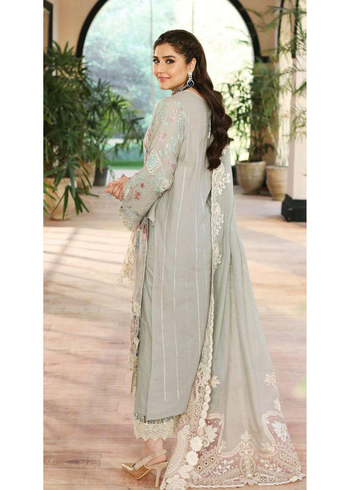 Kahf Embroidered Lawn Suits Unstitched 3 Piece KHF23LL KLC-02A - Luxury Summer Collection