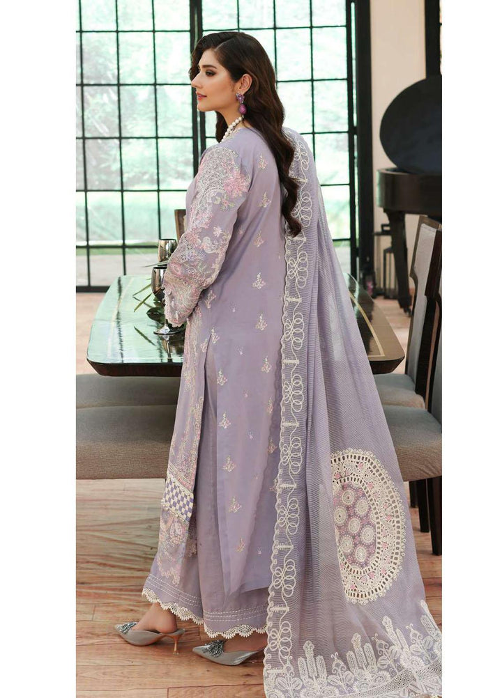 Kahf Embroidered Lawn Suits Unstitched 3 Piece KHF23LL KLC-03 - Luxury Summer Collection