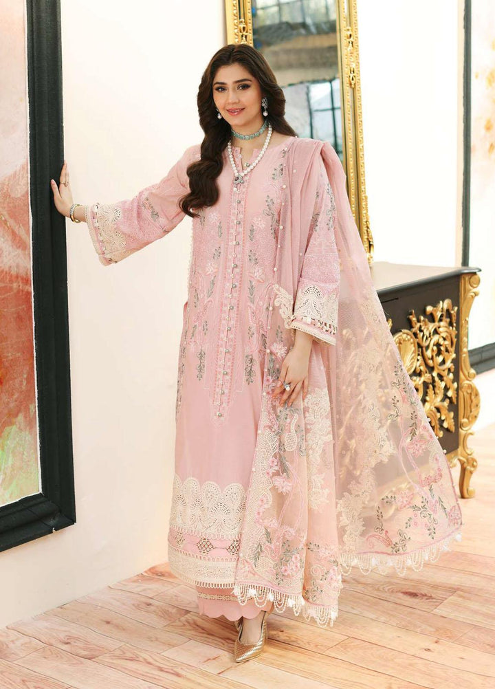 Kahf Embroidered Lawn Suits Unstitched 3 Piece KHF23LL KLC-05 - Luxury Summer Collection