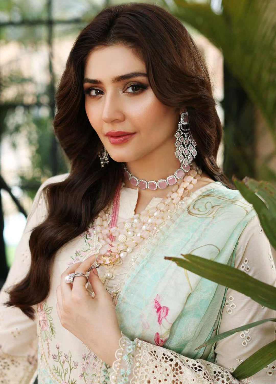 Kahf Embroidered Lawn Suits Unstitched 3 Piece KHF23LL KLC-07A - Luxury Summer Collection