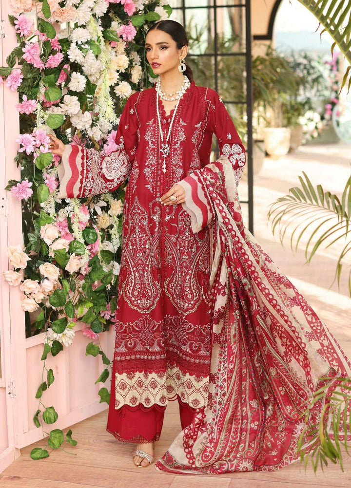 Kahf Embroidered Lawn Suits Unstitched 3 Piece KHF23LL KLC-09A - Luxury Summer Collection