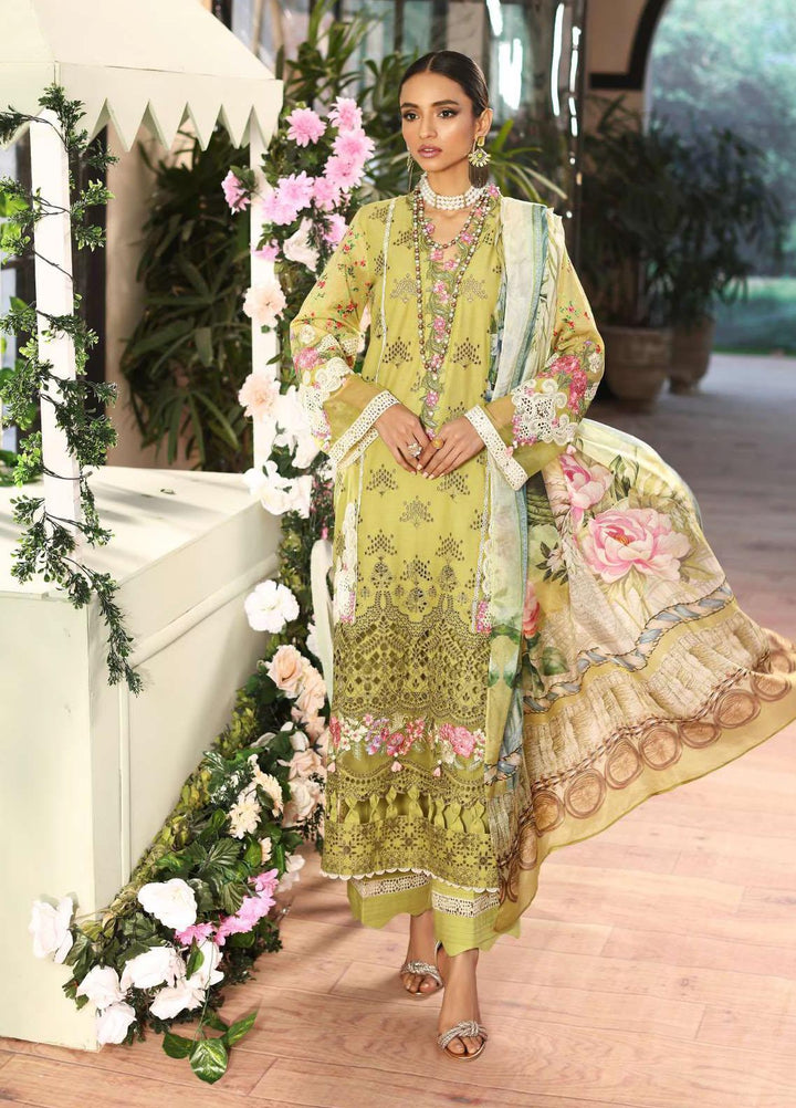 Kahf Embroidered Lawn Suits Unstitched 3 Piece KHF23LL KLC-10 - Luxury Summer Collection