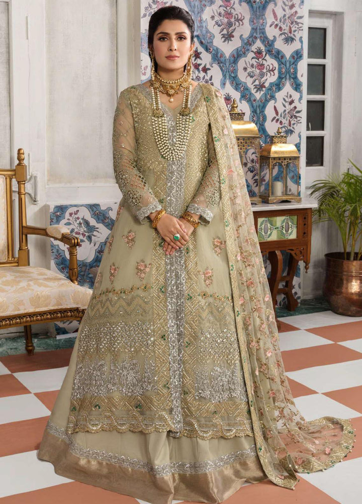 Kahf Premium Embroidered Organza Suits Unstitched 3 Piece KHF22MW D-03 Pareeza - Luxury Wedding Collection