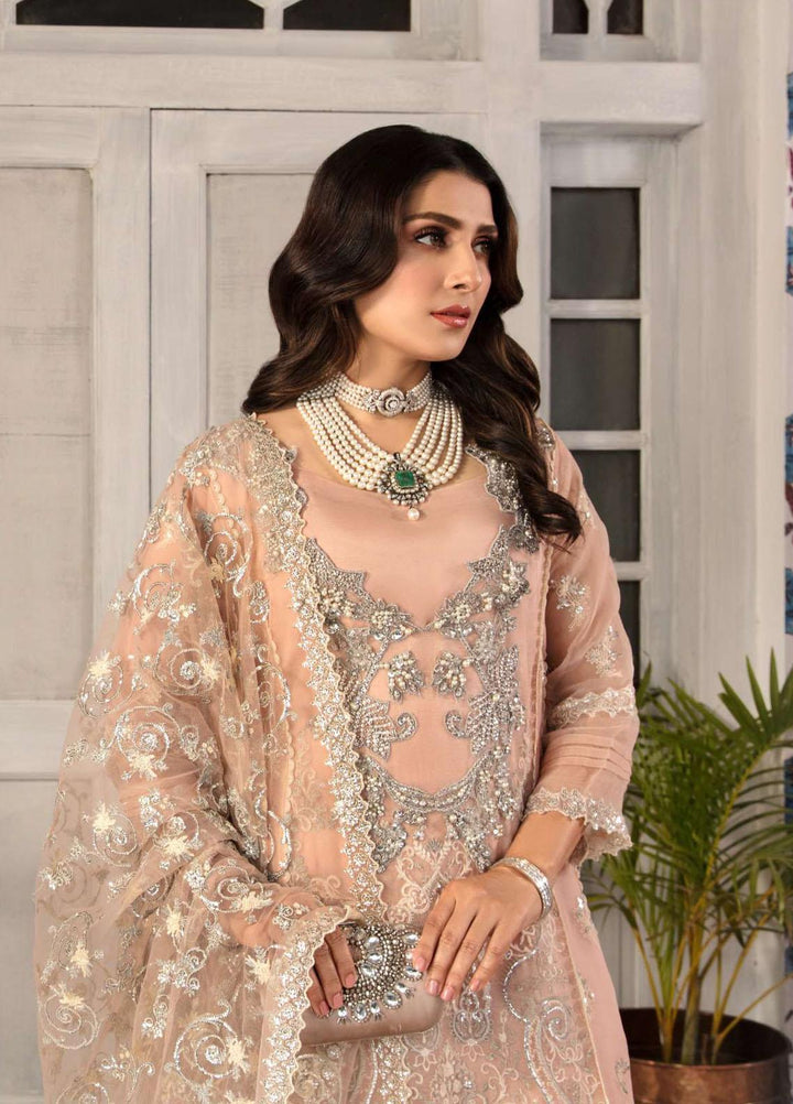 Kahf Premium Embroidered Organza Suits Unstitched 3 Piece KHF22MW D-06 Mirana - Luxury Wedding Collection