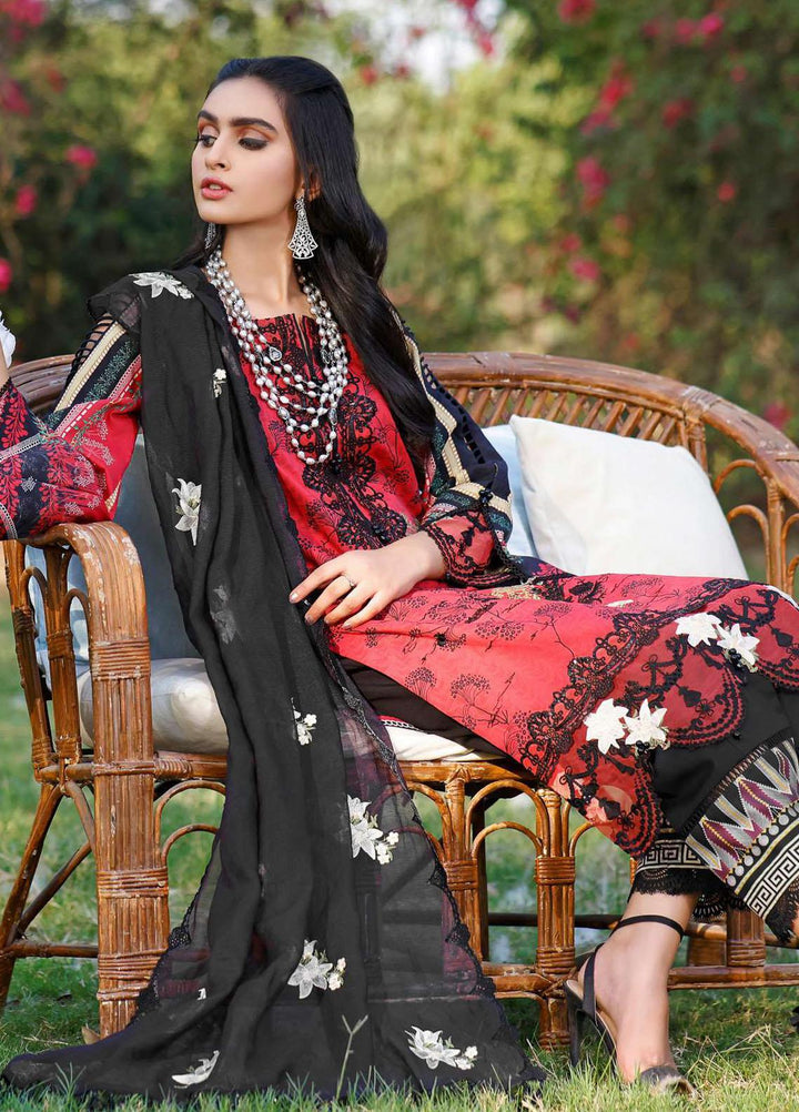Kahf Premium Embroidered Lawn Suits Unstitched 3 Piece KHF21F 06 - Summer Collection
