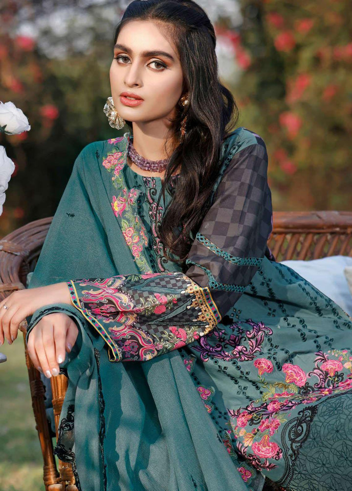 Kahf Premium Embroidered Lawn Suits Unstitched 3 Piece KHF21F 07 - Summer Collection