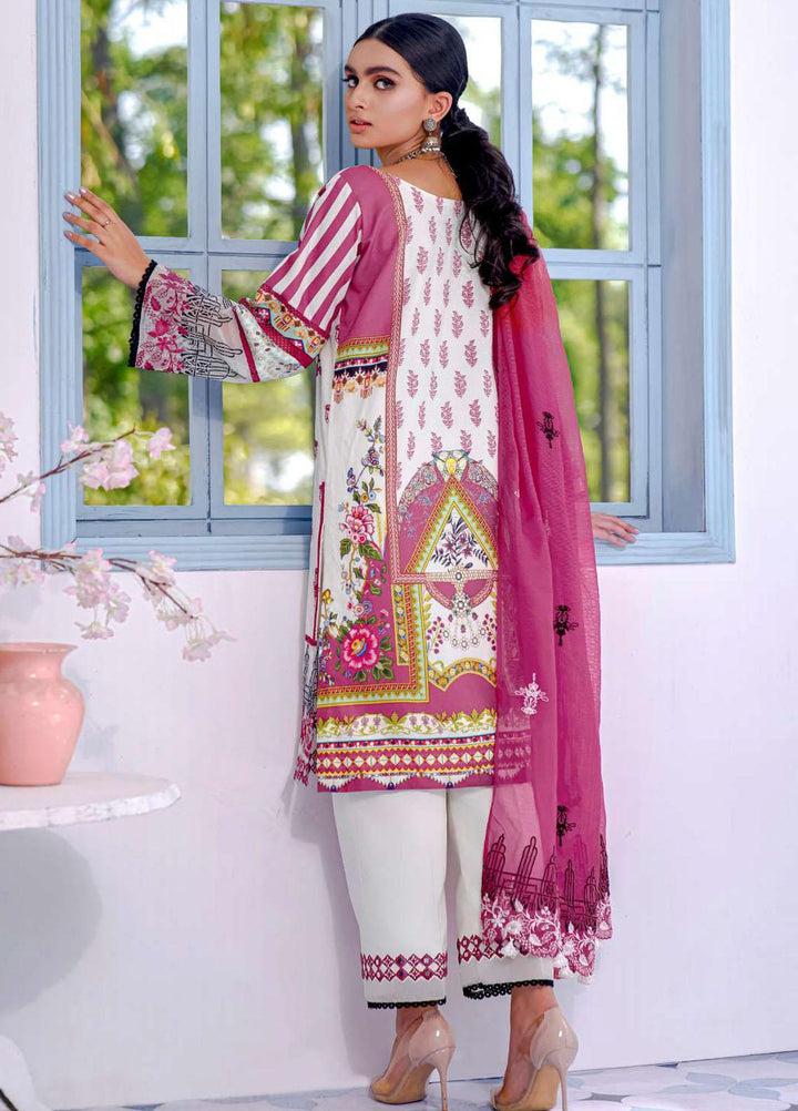 Kahf Premium Embroidered Lawn Suits Unstitched 3 Piece KHF21F 09 - Summer Collection
