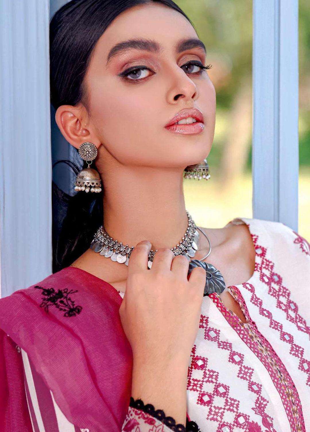 Kahf Premium Embroidered Lawn Suits Unstitched 3 Piece KHF21F 09 - Summer Collection