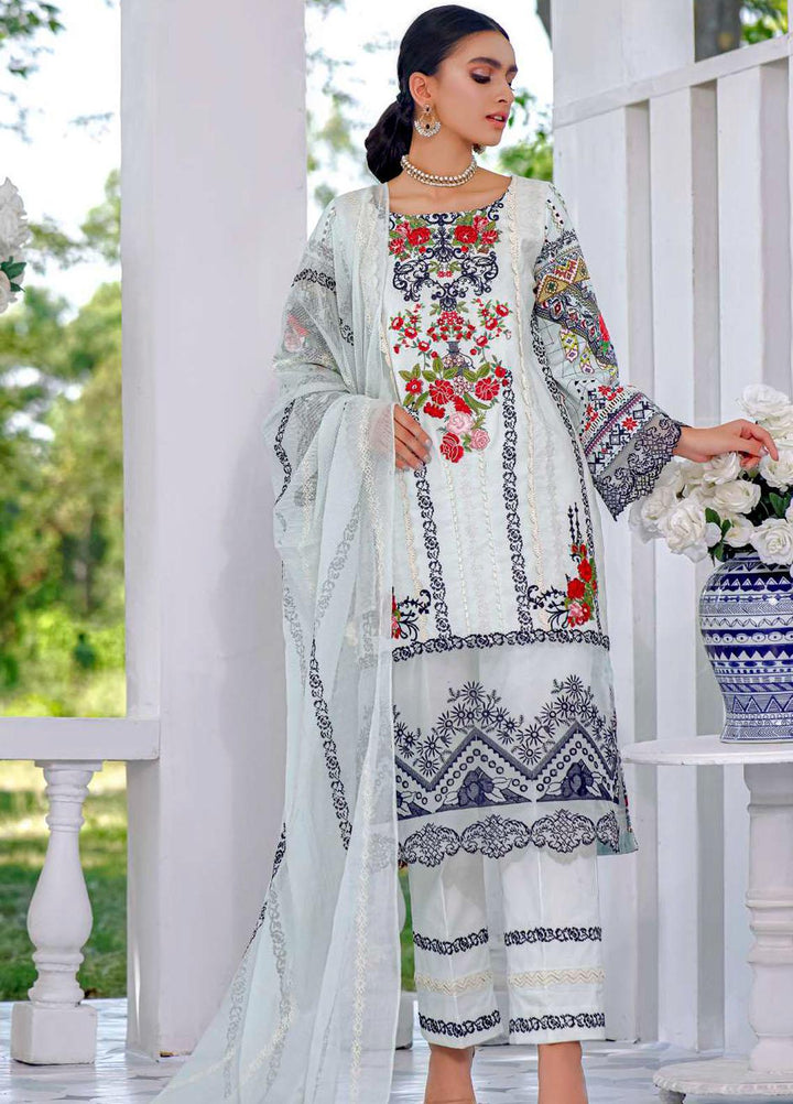 Kahf Premium Embroidered Lawn Suits Unstitched 3 Piece KHF21F 11 - Summer Collection