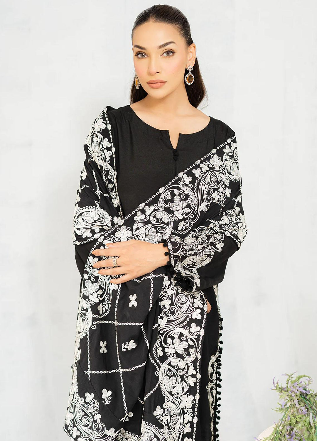 Kaia By Muraad Embroidered Raw Silk Suits Unstitched 3 Piece MU23K Nora - Formal Collection