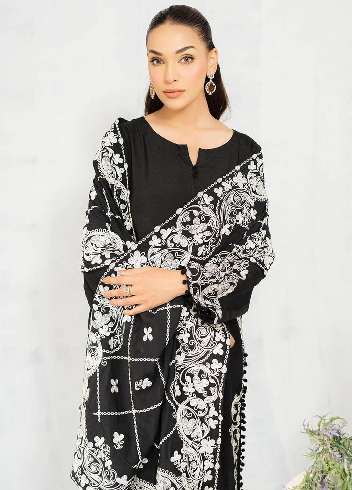 Muraad Pret Embroidered Raw Silk 3 Piece Suit Nora