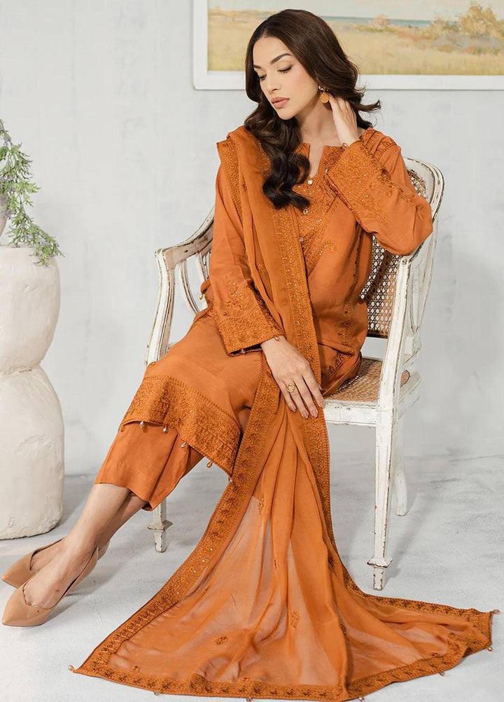 Kaia By Muraad Embroidered Raw Silk Suits Unstitched 3 Piece MU23K Zoa - Formal Collection