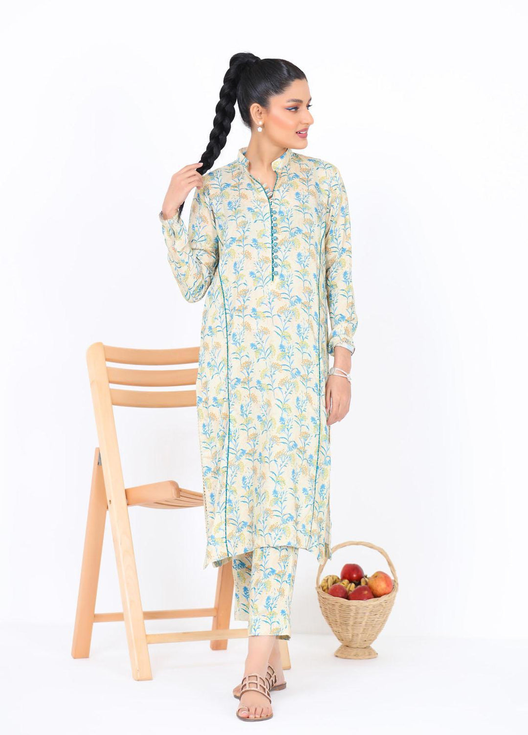 Noorangi Casual Pret  Silk 2 Piece Dress NR22KF WP-02
