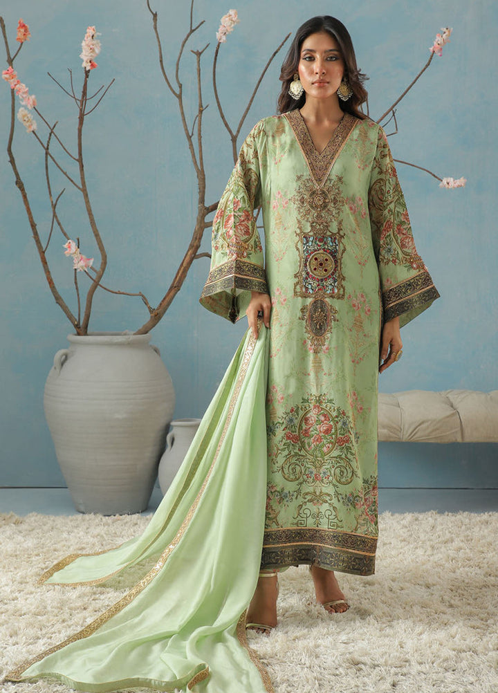 Kaira by Shamaeel Ansari Pret Embroidered Silk 2 Piece Suit KAI-01