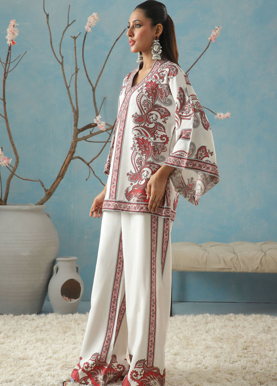 Kaira by Shamaeel Ansari Pret Embroidered Silk 2 Piece Suit KAI-02