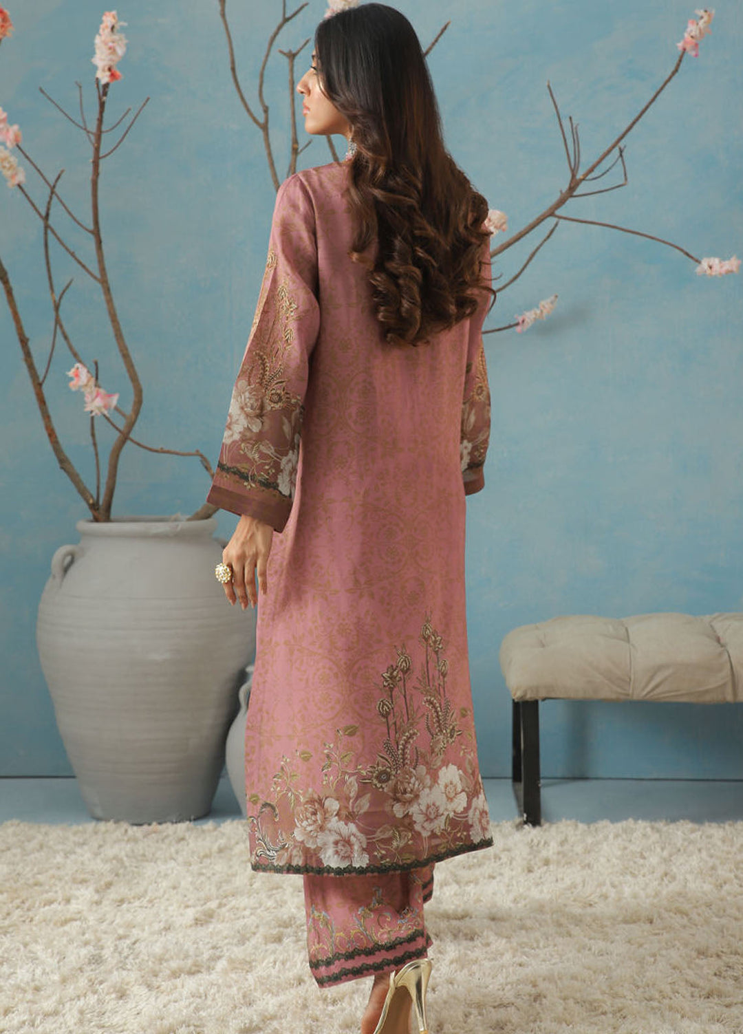 Kaira by Shamaeel Ansari Pret Embroidered Silk 2 Piece Suit KAI-03