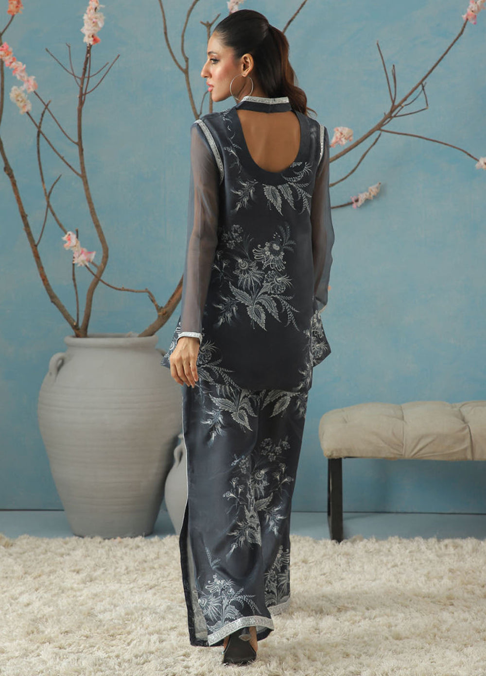 Kaira by Shamaeel Ansari Pret Embroidered Silk 2 Piece Suit KAI-05