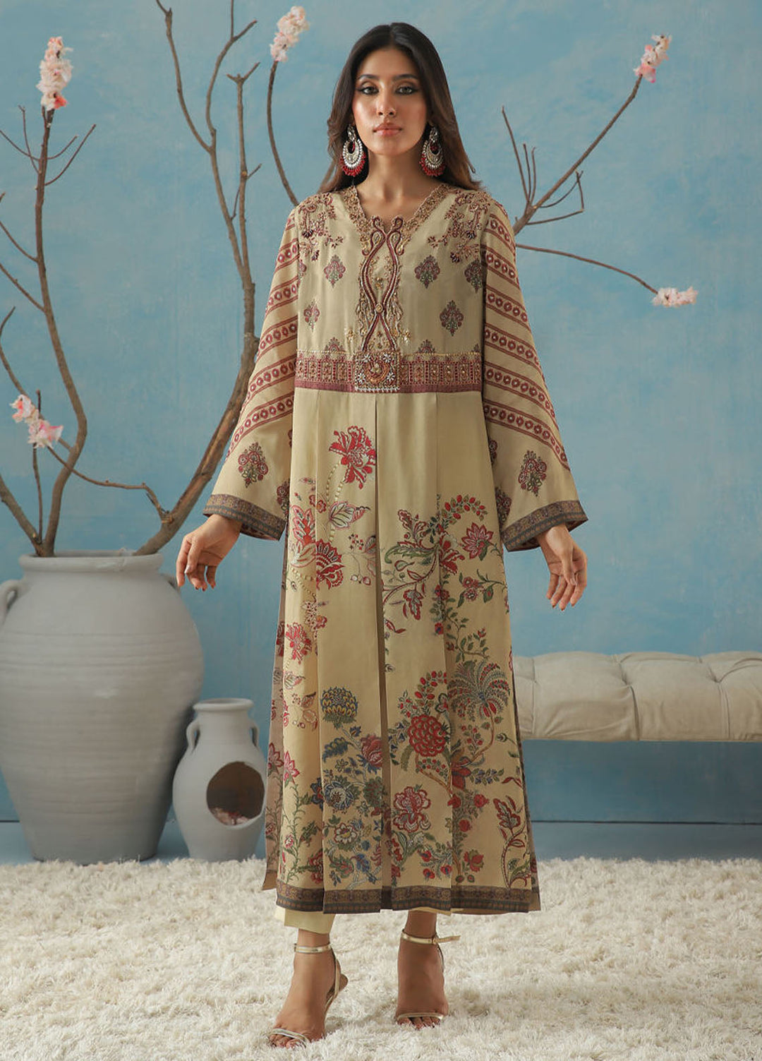 Kaira by Shamaeel Ansari Pret Embroidered Silk 2 Piece Suit KAI-06