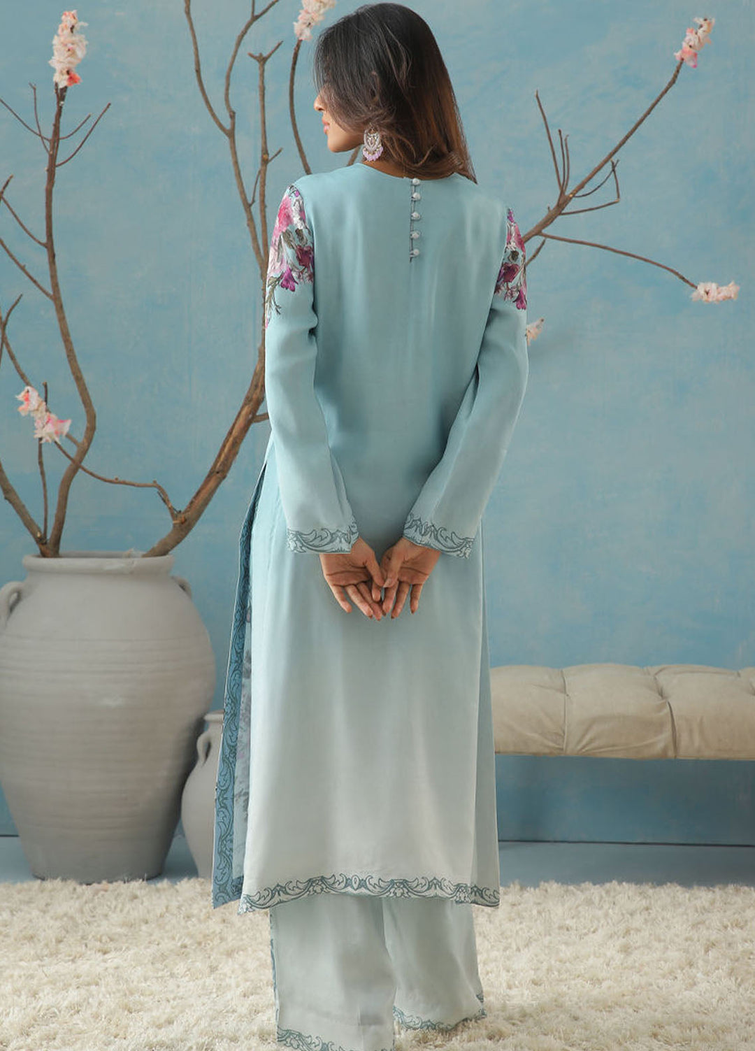 Kaira by Shamaeel Ansari Pret Embroidered Silk 2 Piece Suit KAI-07