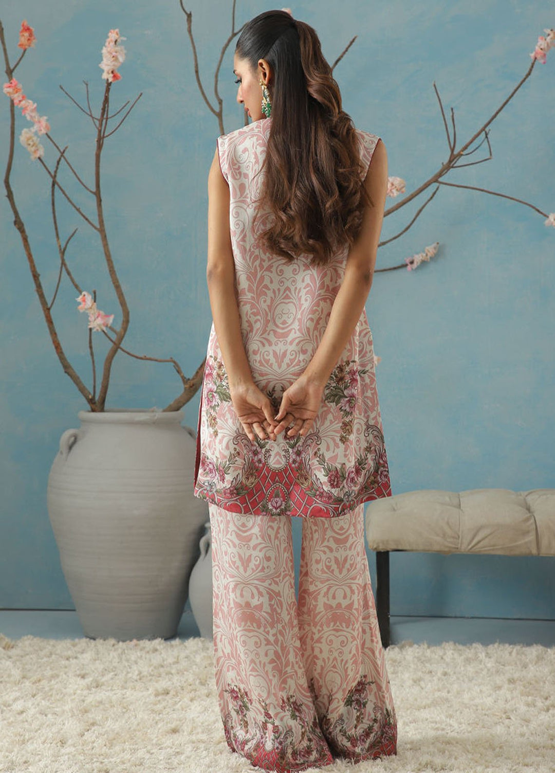 Kaira by Shamaeel Ansari Pret Embroidered Silk 2 Piece Suit KAI-08