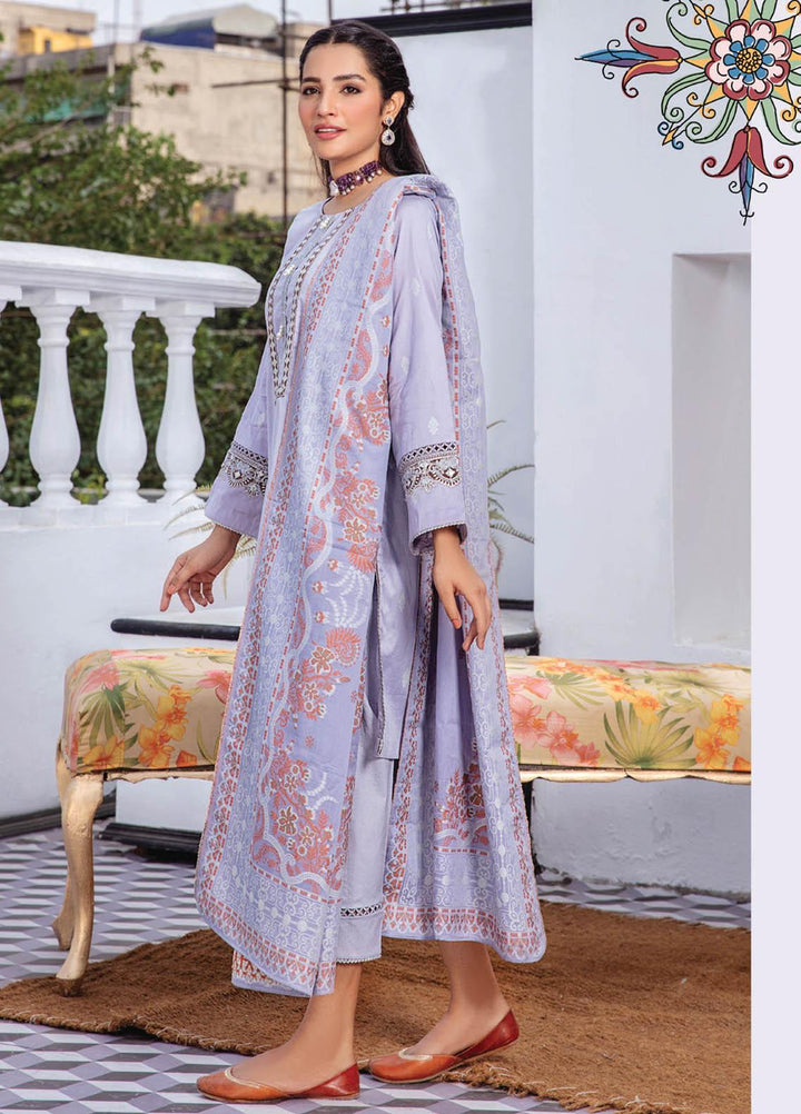 Kalam By Humdum Jacquard Lawn Suits Unstitched 3 Piece HD23K D-10 - Summer Collection