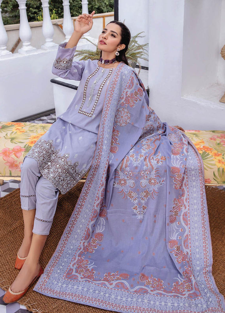 Kalam By Humdum Jacquard Lawn Suits Unstitched 3 Piece HD23K D-10 - Summer Collection