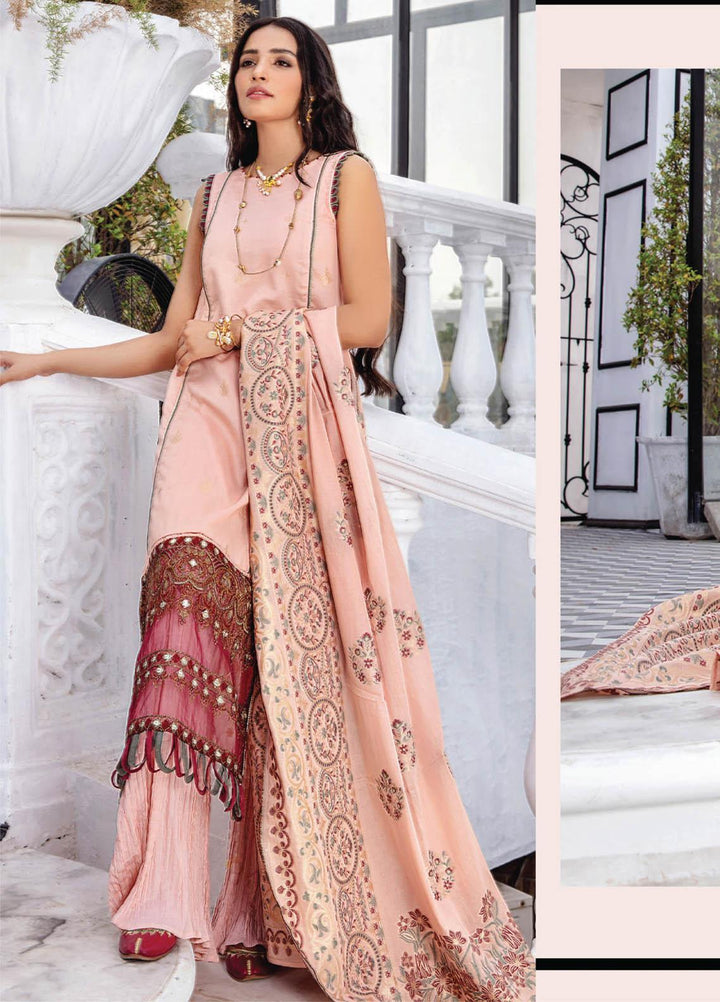 Kalam By Humdum Jacquard Lawn Suits Unstitched 3 Piece HD23K D-2 - Summer Collection