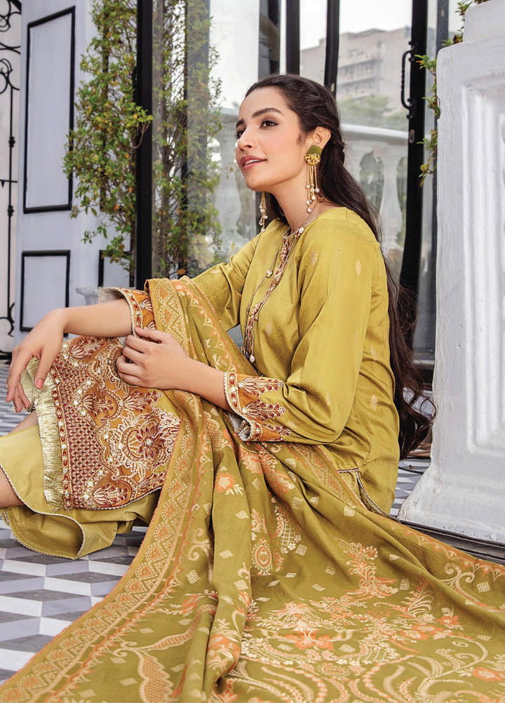 Kalam By Humdum Jacquard Lawn Suits Unstitched 3 Piece HD23K D-3 - Summer Collection