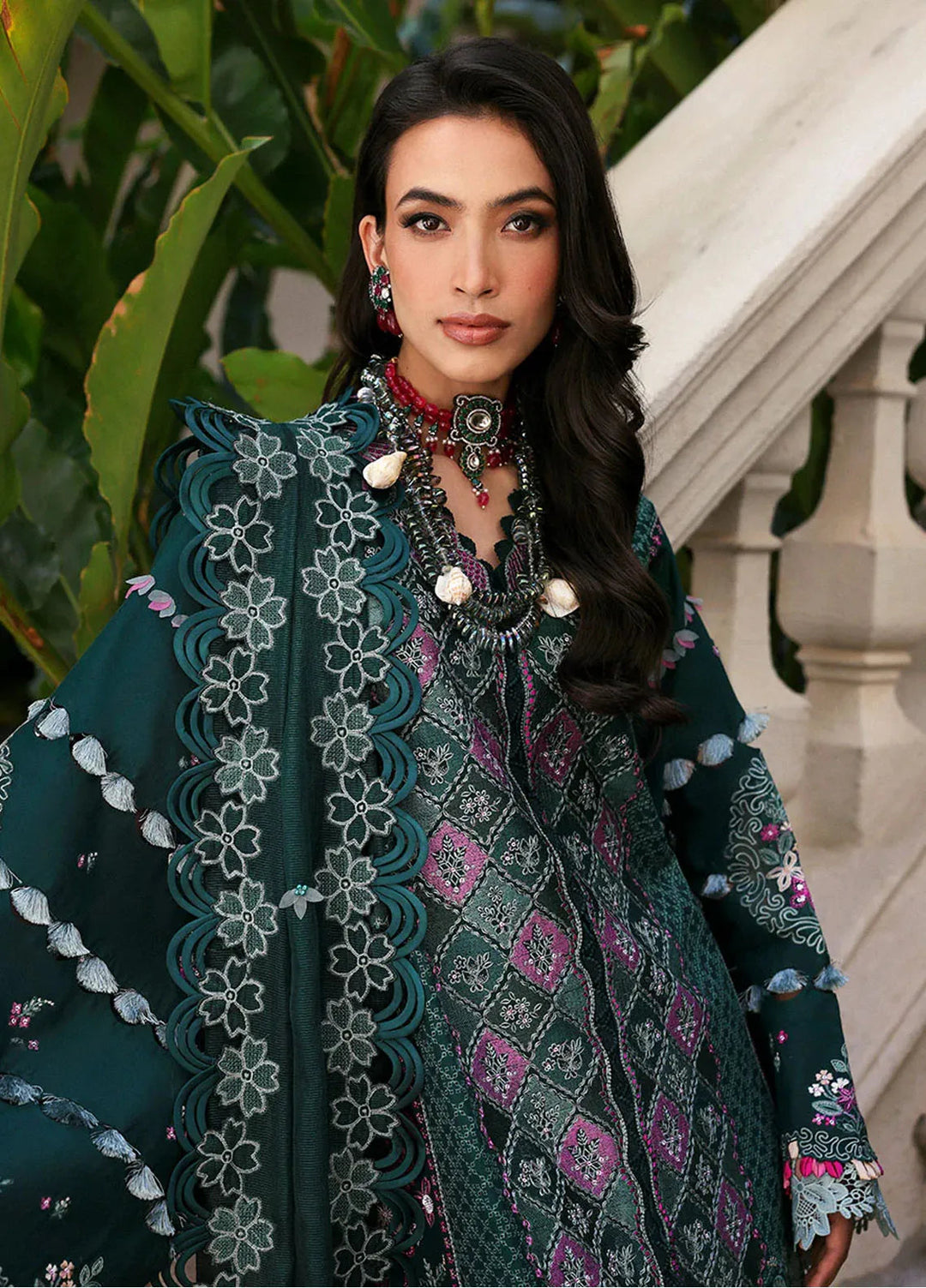 Kalani by Republic Womenswear Embroidered Lawn Suits Unstitched 3 Piece RW25KL RP-D1B Zehra - Summer Collection
