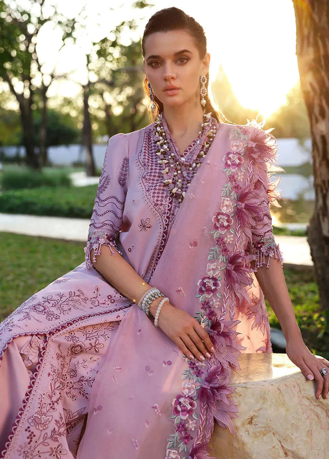 Kalani by Republic Womenswear Embroidered Lawn Suits Unstitched 3 Piece RW25KL RP-D4B Gulbahar - Summer Collection