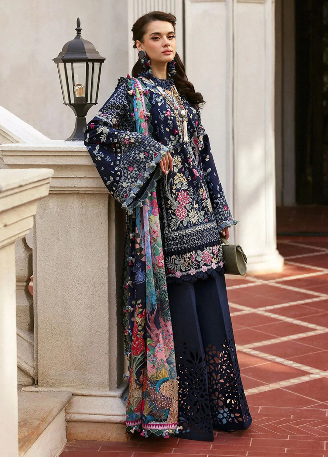 Kalani by Republic Womenswear Embroidered Lawn Suits Unstitched 3 Piece RW25KL RP-D5B Nyra - Summer Collection