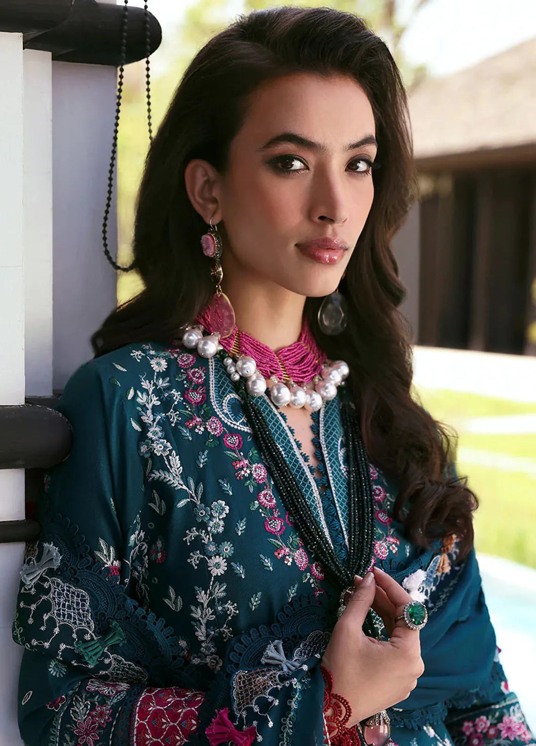 Kalani by Republic Womenswear Embroidered Lawn Suits Unstitched 3 Piece RW25KL RP-D6A Selene - Summer Collection