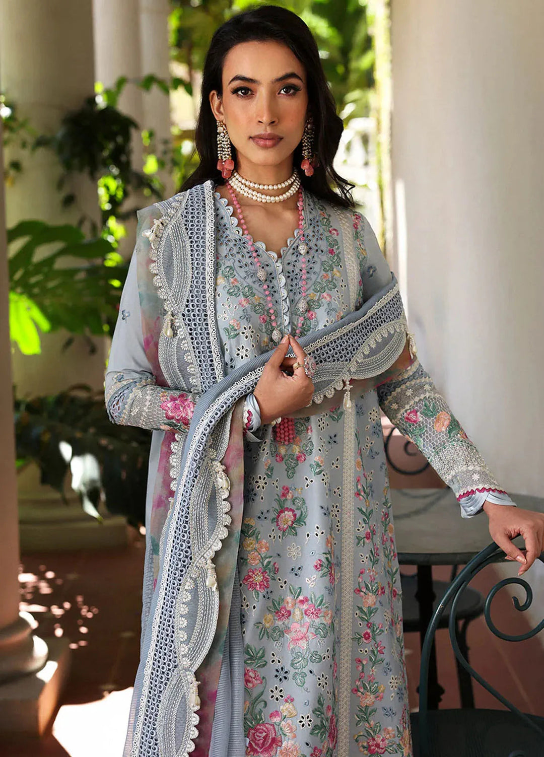 Kalani by Republic Womenswear Embroidered Lawn Suits Unstitched 3 Piece RW25KL RP-D7B Hoor - Summer Collection