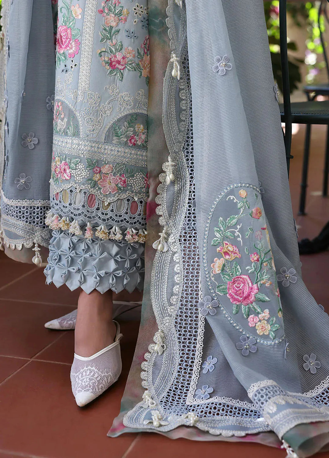 Kalani by Republic Womenswear Embroidered Lawn Suits Unstitched 3 Piece RW25KL RP-D7B Hoor - Summer Collection