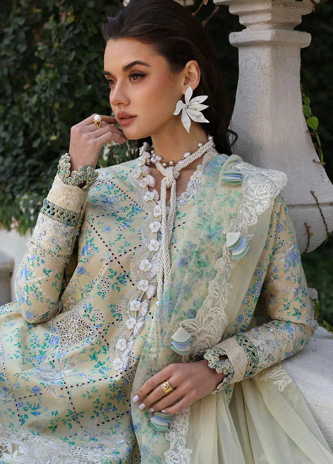 Kalani by Republic Womenswear Embroidered Lawn Suits Unstitched 3 Piece RW25KL RP-D8A Zuri - Summer Collection