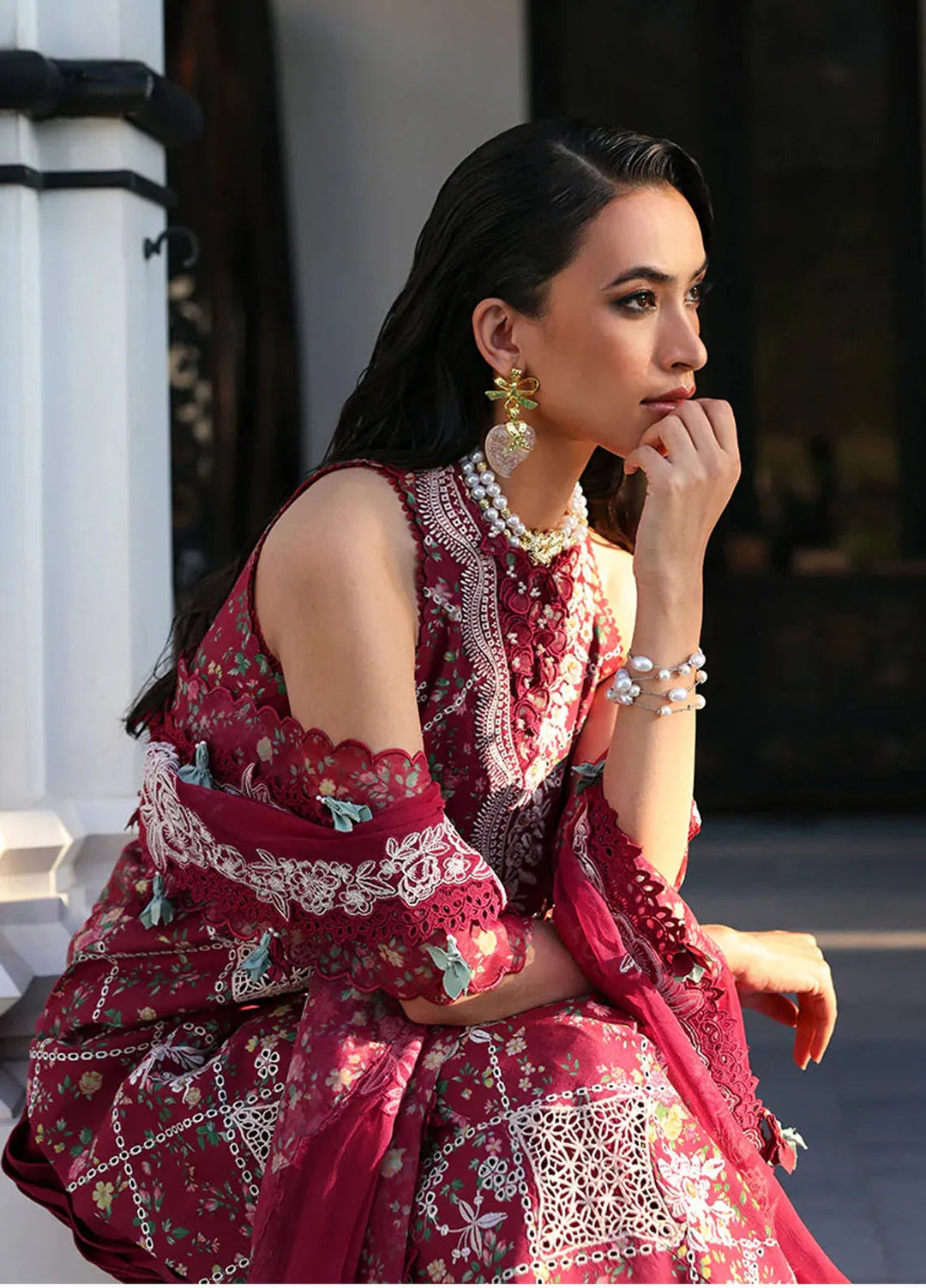 Kalani by Republic Womenswear Embroidered Lawn Suits Unstitched 3 Piece RW25KL RP-D8B Lyanna - Summer Collection