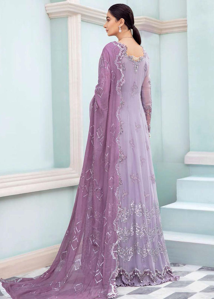 Kalidaar By Roheenaz Embroidered Chiffon Suits Unstitched 3 Piece RO22K RCH-22-03 - Luxury Collection