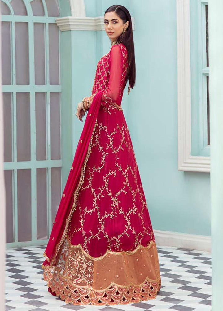 Kalidaar By Roheenaz Embroidered Chiffon Suits Unstitched 3 Piece RO22K RCH-22-05 - Luxury Collection